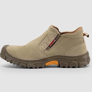 FitVille Men's Puncture-Resistant Slip-On Steel Toe Safety Work Shoes